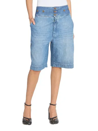 Maison Margiela Women's Denim Bermuda Shorts | Thumbnail 3