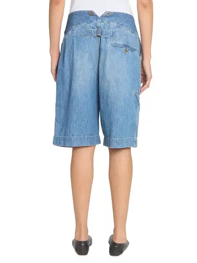 Maison Margiela Women's Denim Bermuda Shorts | Thumbnail 5
