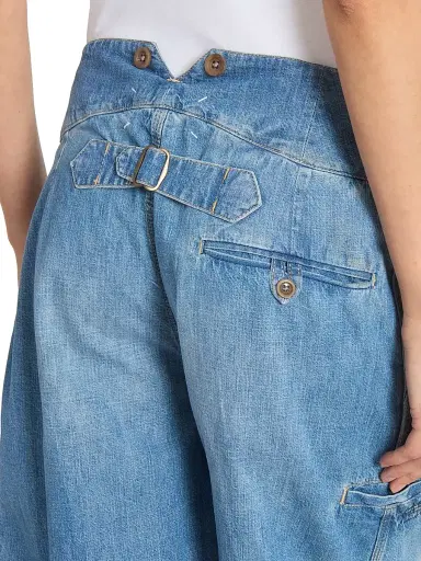 Maison Margiela Women's Denim Bermuda Shorts | Thumbnail 6