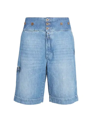 Maison Margiela Women's Denim Bermuda Shorts | Thumbnail 1