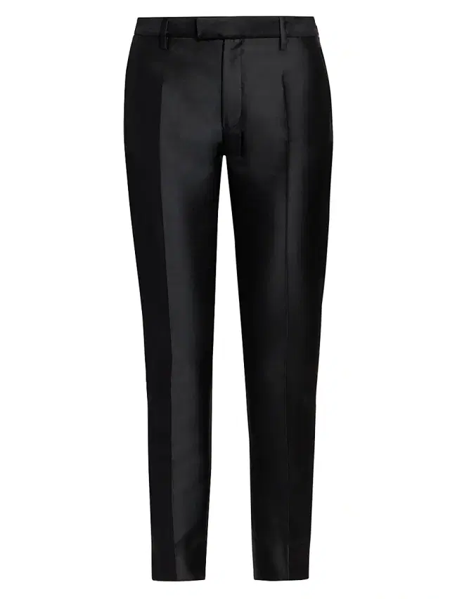 MM6 Maison Margiela Women's Satin Tapered Crop Trousers - Black