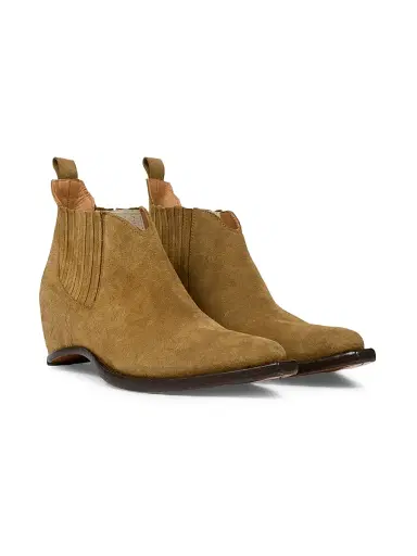 Maison Margiela Men's Suede Heel-Less Chelsea Boots - Breen - Size 12 | Thumbnail 2