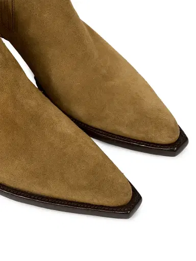 Maison Margiela Men's Suede Heel-Less Chelsea Boots - Breen - Size 12 | Thumbnail 4
