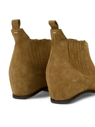 Maison Margiela Men's Suede Heel-Less Chelsea Boots - Breen - Size 12 | Thumbnail 5