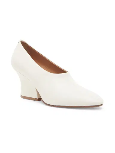 Jil Sander Women's Lune 75MM Leather Pumps - Antique White - Size 11 | Thumbnail 2 Jil Sander Women's Lune 75MM Leather Pumps - Antique White - Size 11 | Thumbnail 2