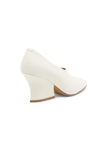 Jil Sander Women's Lune 75MM Leather Pumps - Antique White - Size 11 | Thumbnail 3 Jil Sander Women's Lune 75MM Leather Pumps - Antique White - Size 11 | Thumbnail 3