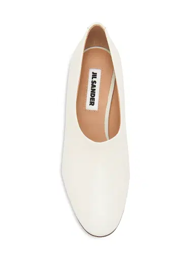 Jil Sander Women's Lune 75MM Leather Pumps - Antique White - Size 11 | Thumbnail 4 Jil Sander Women's Lune 75MM Leather Pumps - Antique White - Size 11 | Thumbnail 4