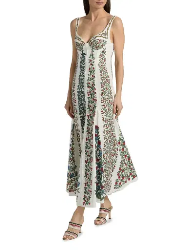 Farm Rio Women's Fruit Beauty Floral A-Line Maxi Dress | Thumbnail 2 Farm Rio Women's Fruit Beauty Floral A-Line Maxi Dress | Thumbnail 2