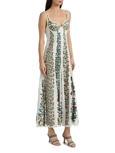 Farm Rio Women's Fruit Beauty Floral A-Line Maxi Dress | Thumbnail 4 Farm Rio Women's Fruit Beauty Floral A-Line Maxi Dress | Thumbnail 4