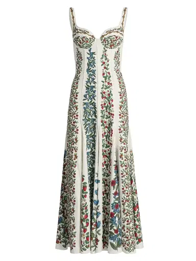 Farm Rio Women's Fruit Beauty Floral A-Line Maxi Dress | Thumbnail 1 Farm Rio Women's Fruit Beauty Floral A-Line Maxi Dress | Thumbnail 1