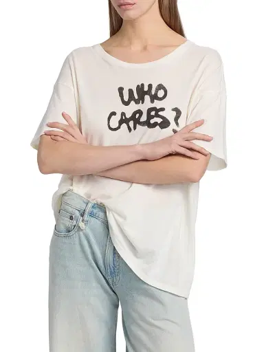 R13 Women's Who Cares Relaxed T-Shirt | Thumbnail 3 R13 Women's Who Cares Relaxed T-Shirt | Thumbnail 3