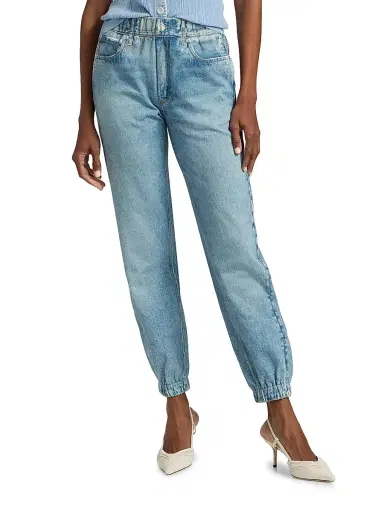 rag & bone Women's Miramar Terry Pull On Jogger Pants - Valentina - Size Medium | Thumbnail 3