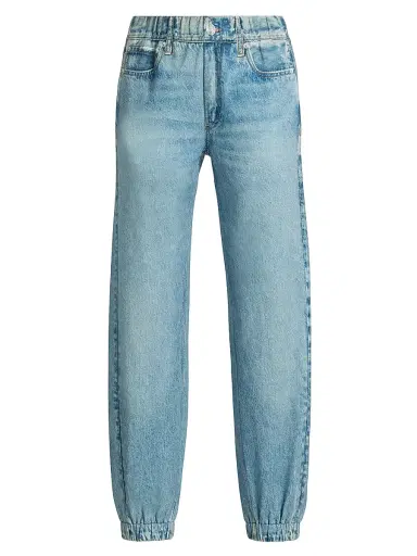 rag & bone Women's Miramar Terry Pull On Jogger Pants - Valentina - Size Medium | Thumbnail 1