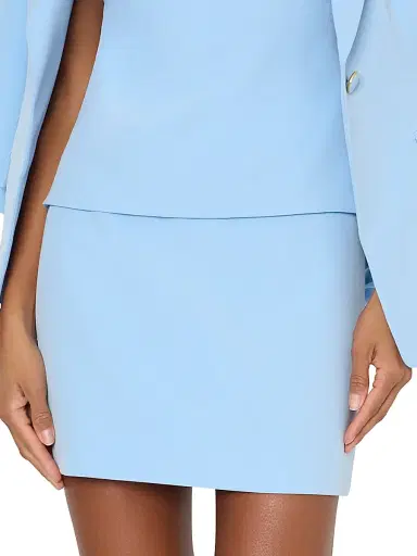Milly Women's Lizzy Cady Sheath Miniskirt - Blue | Thumbnail 4