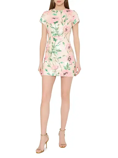 Milly Women's Rowen Floral Sequin Sheath Minidress | Thumbnail 2 Milly Women's Rowen Floral Sequin Sheath Minidress | Thumbnail 2