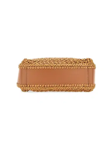 Tod's Women's T Timeless Mini Raffia Bucket Bag - Beige | Thumbnail 5 Tod's Women's T Timeless Mini Raffia Bucket Bag - Beige | Thumbnail 5