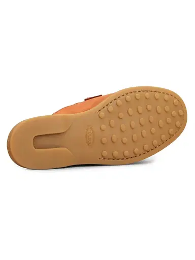 Tod's Women's Suede Loafer Mules - Terracotta - Size 11 | Thumbnail 4