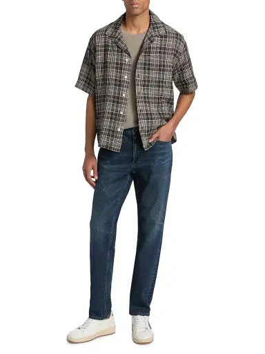 Corridor Men's Plaid Seersucker Short-Sleeve Shirt - Black - Size Small | Thumbnail 2 Corridor Men's Plaid Seersucker Short-Sleeve Shirt - Black - Size Small | Thumbnail 2