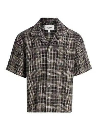 Corridor Men's Plaid Seersucker Short-Sleeve Shirt | Thumbnail 1 Corridor Men's Plaid Seersucker Short-Sleeve Shirt | Thumbnail 1