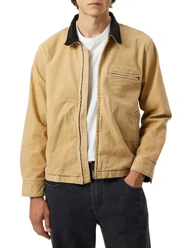 Corridor Men's Zip-Front Stretch-Cotton Utility Jacket - Tan | Thumbnail 1 Corridor Men's Zip-Front Stretch-Cotton Utility Jacket - Tan | Thumbnail 1