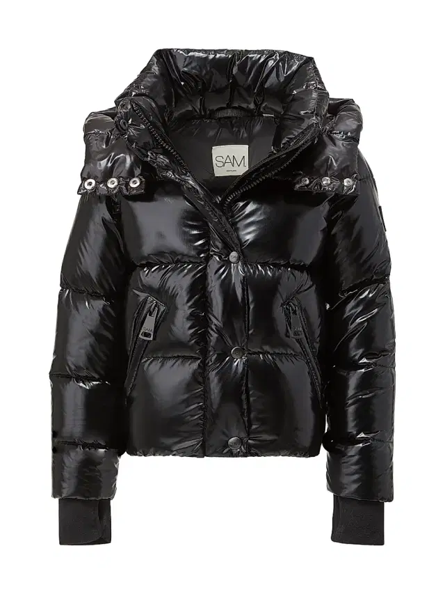 Little Girl's & Girl's Elsa Glossy Down Puffer Jacket - Caviar