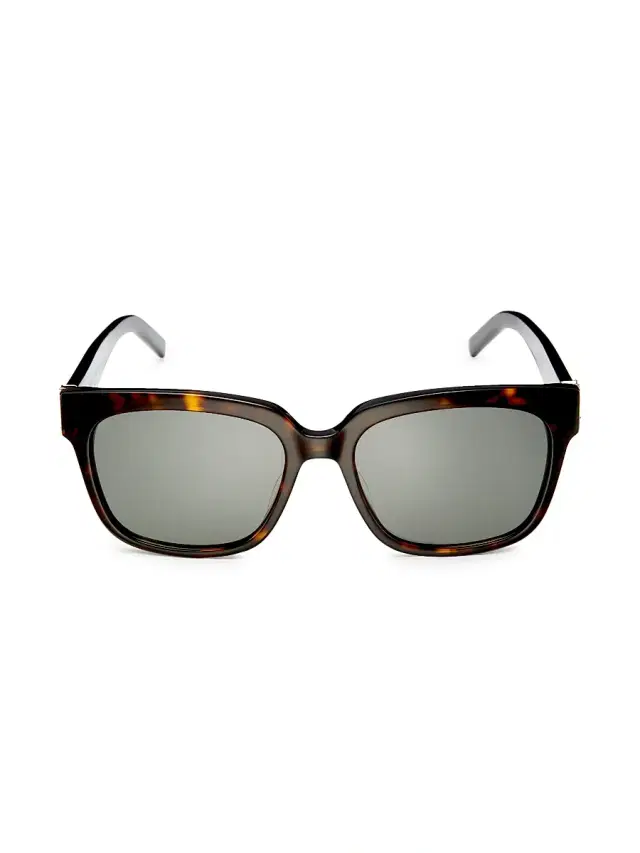 Saint Laurent Women's 54MM Square Sunglasses - Havana