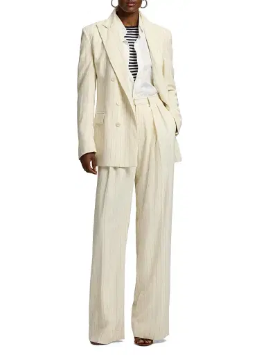 Ralph Lauren Collection Women's Ramona Striped Wool-Blend Jacket | Thumbnail 1 Ralph Lauren Collection Women's Ramona Striped Wool-Blend Jacket | Thumbnail 1