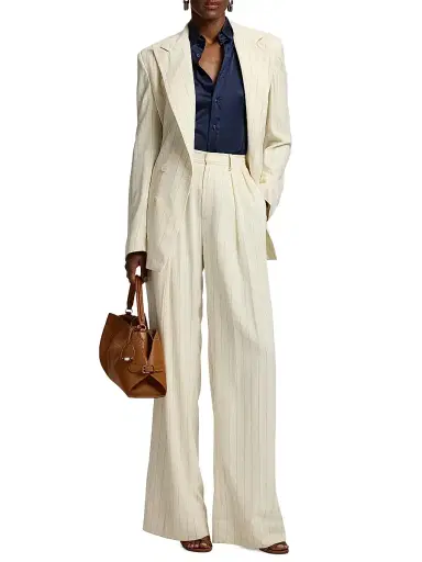 Ralph Lauren Collection Women's Cameron Stretch Silk Charmeuse Button-Down Shirt | Thumbnail 2 Ralph Lauren Collection Women's Cameron Stretch Silk Charmeuse Button-Down Shirt | Thumbnail 2
