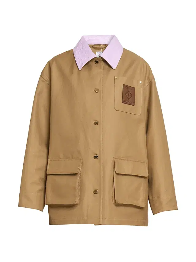 Women's Cotton Pocket Jacket - Beige