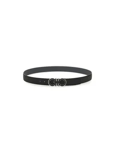 Ferragamo Men's Double Adjustable Leather Belt | Thumbnail 1 Ferragamo Men's Double Adjustable Leather Belt | Thumbnail 1