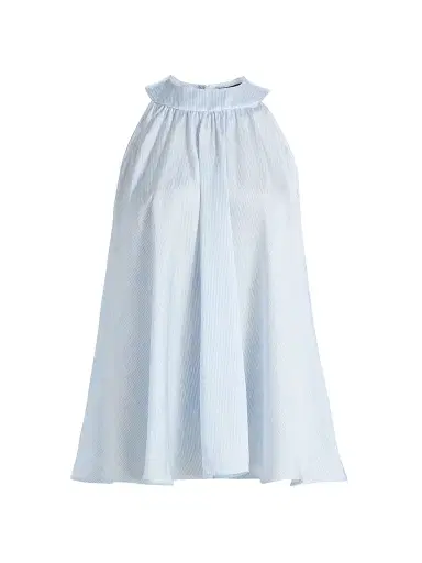Chiara Boni La Petite Robe Women's Opina Striped Sleeveless Blouse | Thumbnail 1 Chiara Boni La Petite Robe Women's Opina Striped Sleeveless Blouse | Thumbnail 1