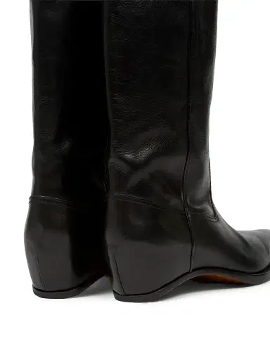 Maison Margiela Men's Heel-Less Leather Knee-High Boots - Black - Size 8 | Thumbnail 5 Maison Margiela Men's Heel-Less Leather Knee-High Boots - Black - Size 8 | Thumbnail 5