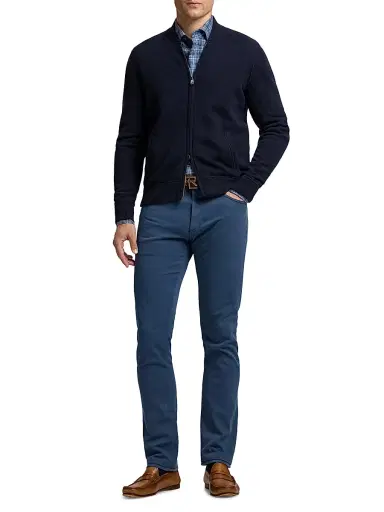 Ralph Lauren Purple Label Men's Stretch-Twill Slim-Fit Pants - Soft Blue - Size 38 | Thumbnail 2 Ralph Lauren Purple Label Men's Stretch-Twill Slim-Fit Pants - Soft Blue - Size 38 | Thumbnail 2