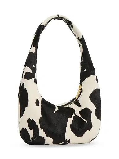 MANSUR GAVRIEL Women's Cow-Print Leather Shoulder Bag | Thumbnail 2 MANSUR GAVRIEL Women's Cow-Print Leather Shoulder Bag | Thumbnail 2