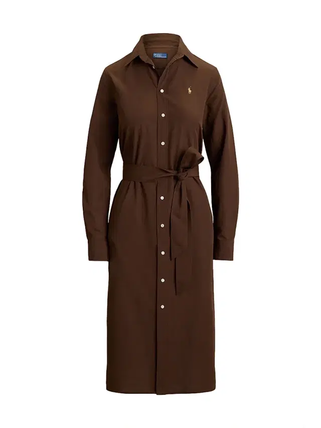 Women's Kingsley Midi-Shirtdress - Dark Brown
