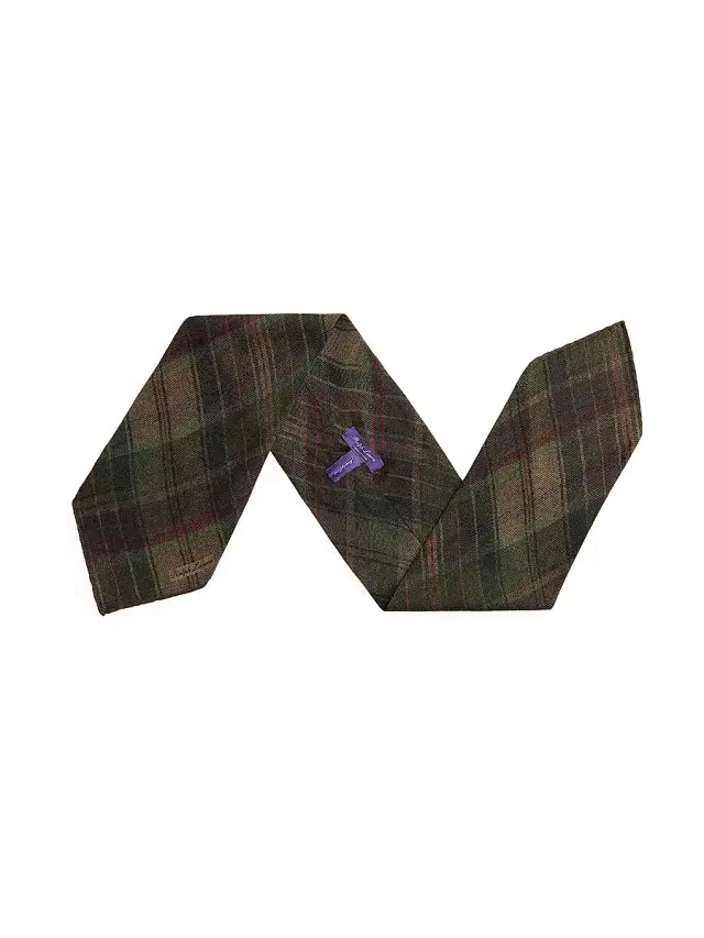 Men's Plaid Cashmere-Silk Neckerchief - Lichen Multi
