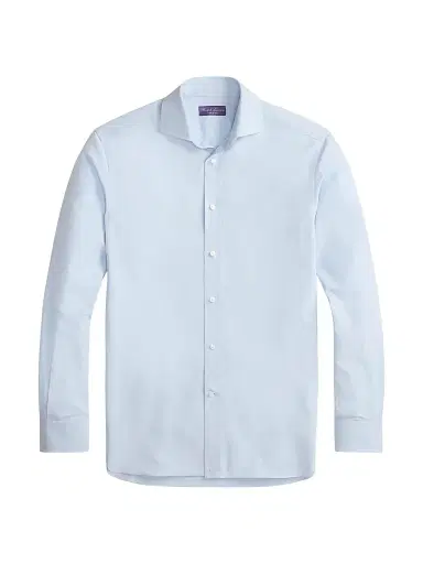 Ralph Lauren Purple Label Men's Aston Cotton Oxford Shirt - Dress Shirt Blue - Size 17.5 | Thumbnail 1