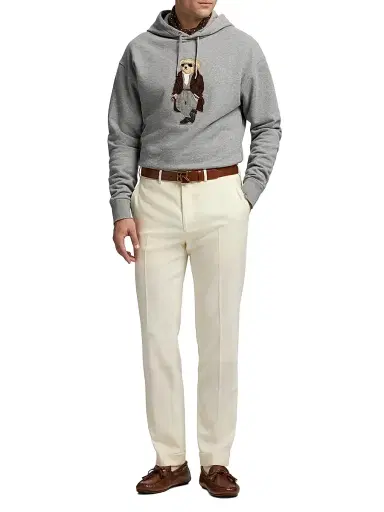 Ralph Lauren Purple Label Men's Polo Bear Cotton-Cashmere Fleece Hoodie | Thumbnail 2