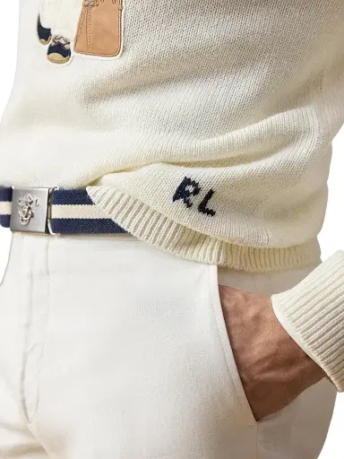 Ralph Lauren Purple Label Men's Polo Bear Silk-Linen Sweater - Classic Cream | Thumbnail 7 Ralph Lauren Purple Label Men's Polo Bear Silk-Linen Sweater - Classic Cream | Thumbnail 7