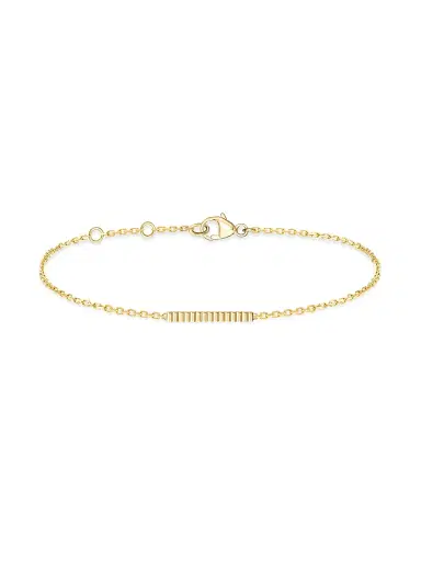 Boucheron Women's Quatre 18K Yellow Gold Grosgrain Bar Charm Bracelet - Yellow Gold | Thumbnail 1 Boucheron Women's Quatre 18K Yellow Gold Grosgrain Bar Charm Bracelet - Yellow Gold | Thumbnail 1