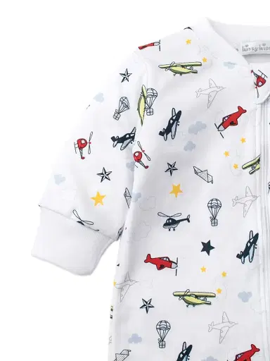 Kissy Kissy Baby's Aviator Print Footie 9 Months | Thumbnail 2