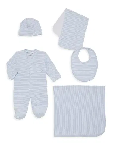 Kissy Kissy 5-Piece Baby Boy's Simple Stripe Gift Set | Thumbnail 1 Kissy Kissy 5-Piece Baby Boy's Simple Stripe Gift Set | Thumbnail 1