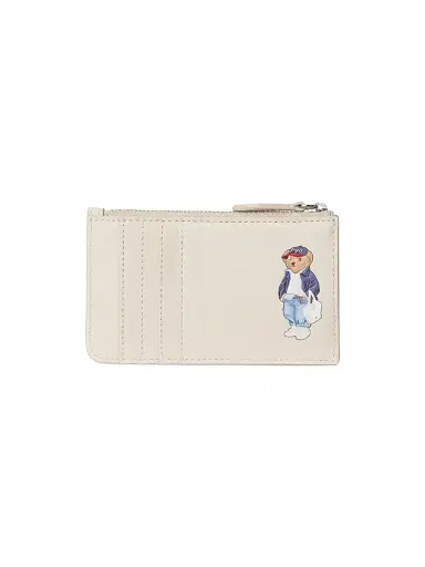Polo Ralph Lauren Women's Spring Bear Leather Zip Card Case | Thumbnail 1
