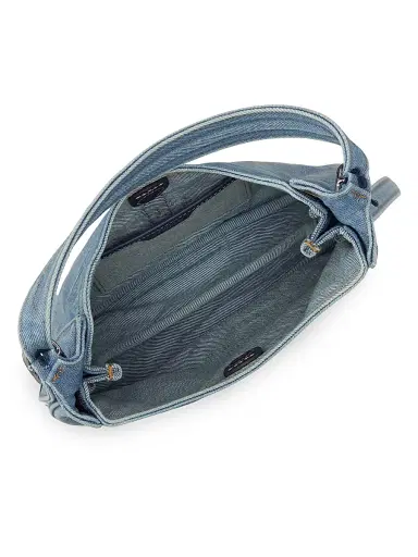Polo Ralph Lauren Women's Small Denim Shoulder Bag | Thumbnail 2 Polo Ralph Lauren Women's Small Denim Shoulder Bag | Thumbnail 2