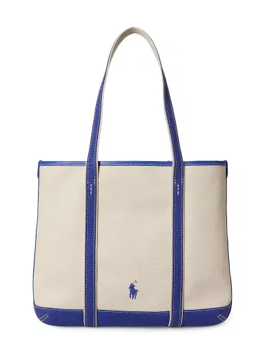 Polo Ralph Lauren Women's Small Spring Bear Shopper Tote Bag | Thumbnail 3 Polo Ralph Lauren Women's Small Spring Bear Shopper Tote Bag | Thumbnail 3