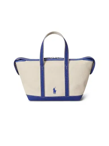 Polo Ralph Lauren Women's Small Spring Bear Canvas Shopper Tote Bag | Thumbnail 3 Polo Ralph Lauren Women's Small Spring Bear Canvas Shopper Tote Bag | Thumbnail 3