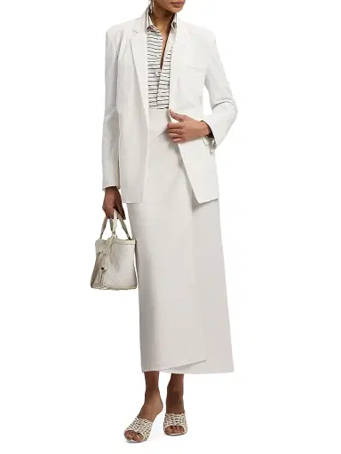 Ralph Lauren Collection Women's Carlotta Peached Cotton-Blend Jacket | Thumbnail 2 Ralph Lauren Collection Women's Carlotta Peached Cotton-Blend Jacket | Thumbnail 2