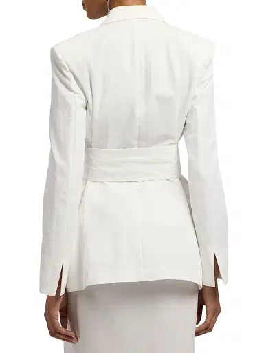 Ralph Lauren Collection Women's Carlotta Peached Cotton-Blend Jacket | Thumbnail 5 Ralph Lauren Collection Women's Carlotta Peached Cotton-Blend Jacket | Thumbnail 5