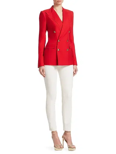 Ralph Lauren Collection Women's Camden Double-Breasted Jacket | Thumbnail 2