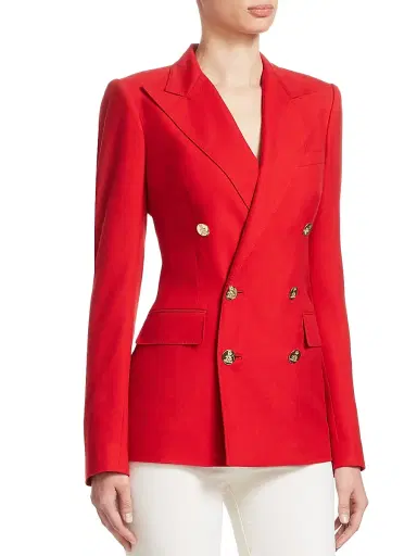 Ralph Lauren Collection Women's Camden Double-Breasted Jacket | Thumbnail 4